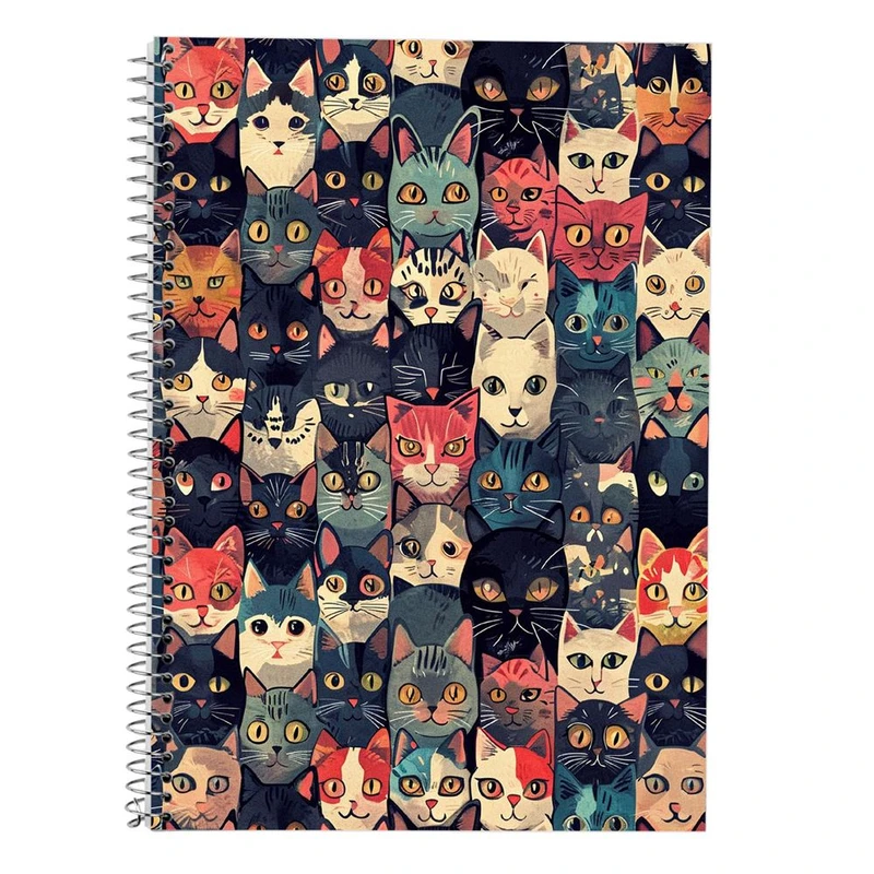 دفتر لغت 50 برگ مدوپد طرح سگ و گربه کد DF17290