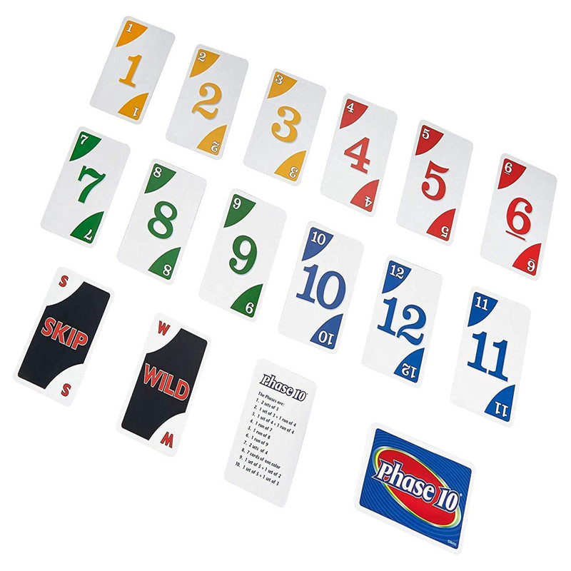 بازی فکری اونو مدل Uno Phase 10 طرح متل