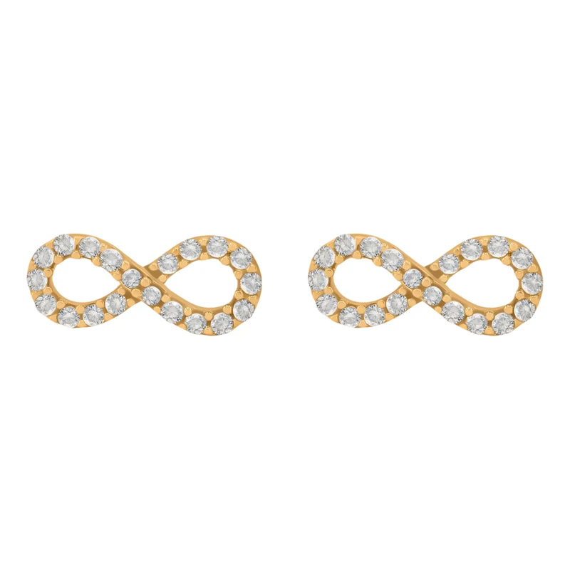 گوشواره طلا 18 عیار زنانه تاج مدل G13