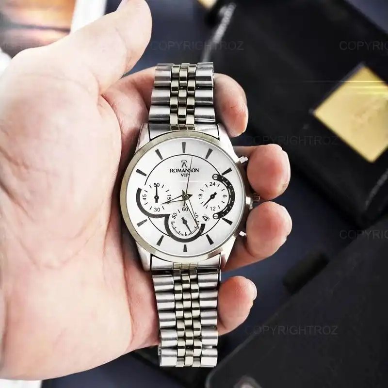 ست ساعت مچی عقربه ای زنانه و مردانه مدل Romans032