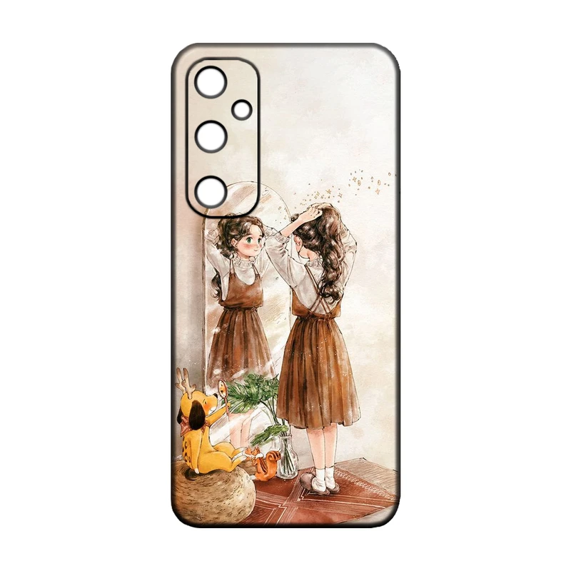 کاور طرح دخترانه کد 185 مناسب برای گوشی موبایل سامسونگ Galaxy A56