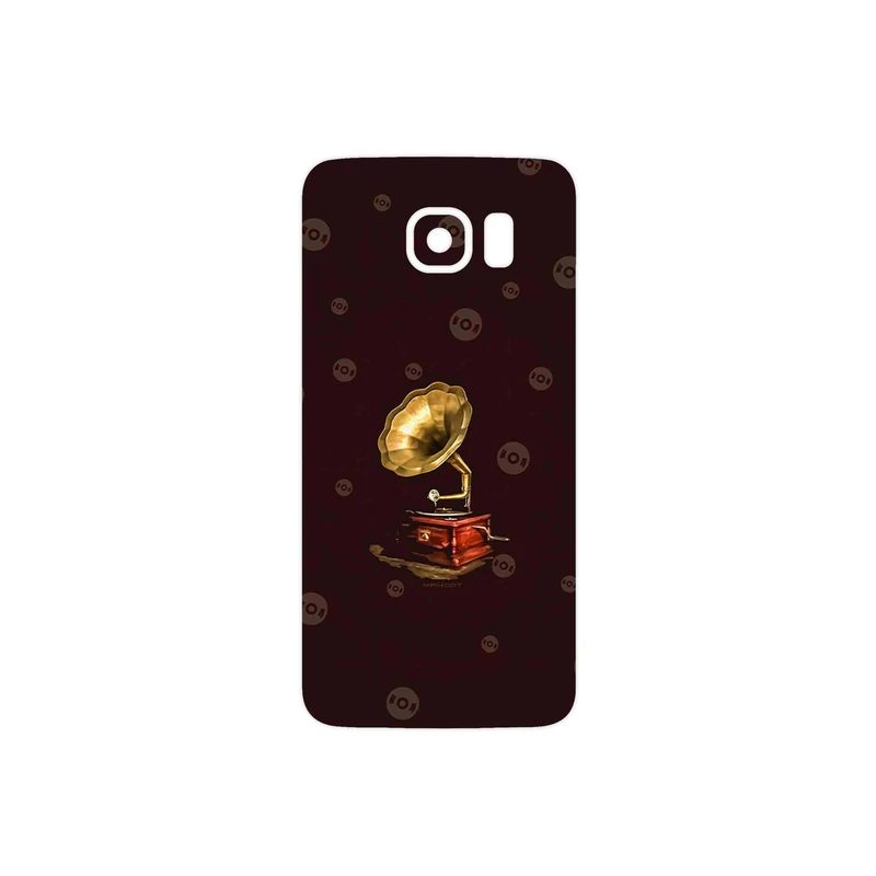 برچسب پوششی ماهوت مدل Gramophone Nostalgia مناسب برای گوشی موبایل سامسونگ Galaxy S6