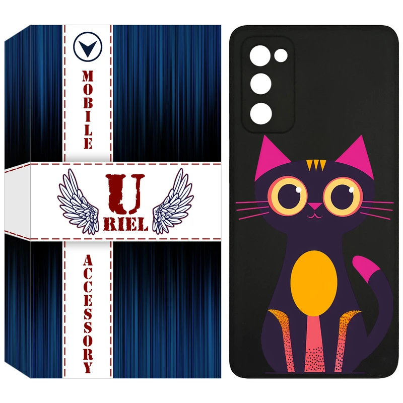 کاور یوریل قاب مدل KSH کد 46 طرح گربه مناسب برای گوشی موبایل سامسونگ Galaxy S20 FE