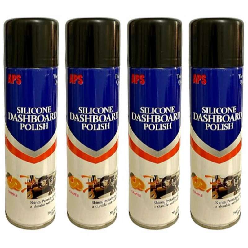 اسپری پولیش داشبورد خودرو ای بی اس مدل 9X POWER حجم 250 میلی‌ لیتر مجموعه 4 عددی