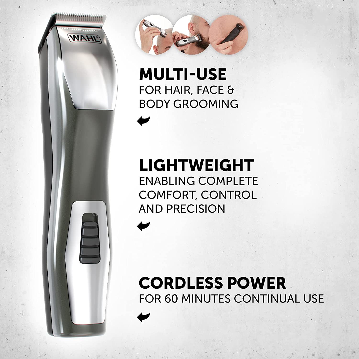 ست ماشین اصلاح موی صورت و بدن وال مدل Chromium 11-in-1 Multigroomer -  - 4