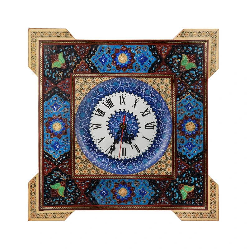 ساعت خاتم کاری طرح نقاشی مینیاتور کد 02