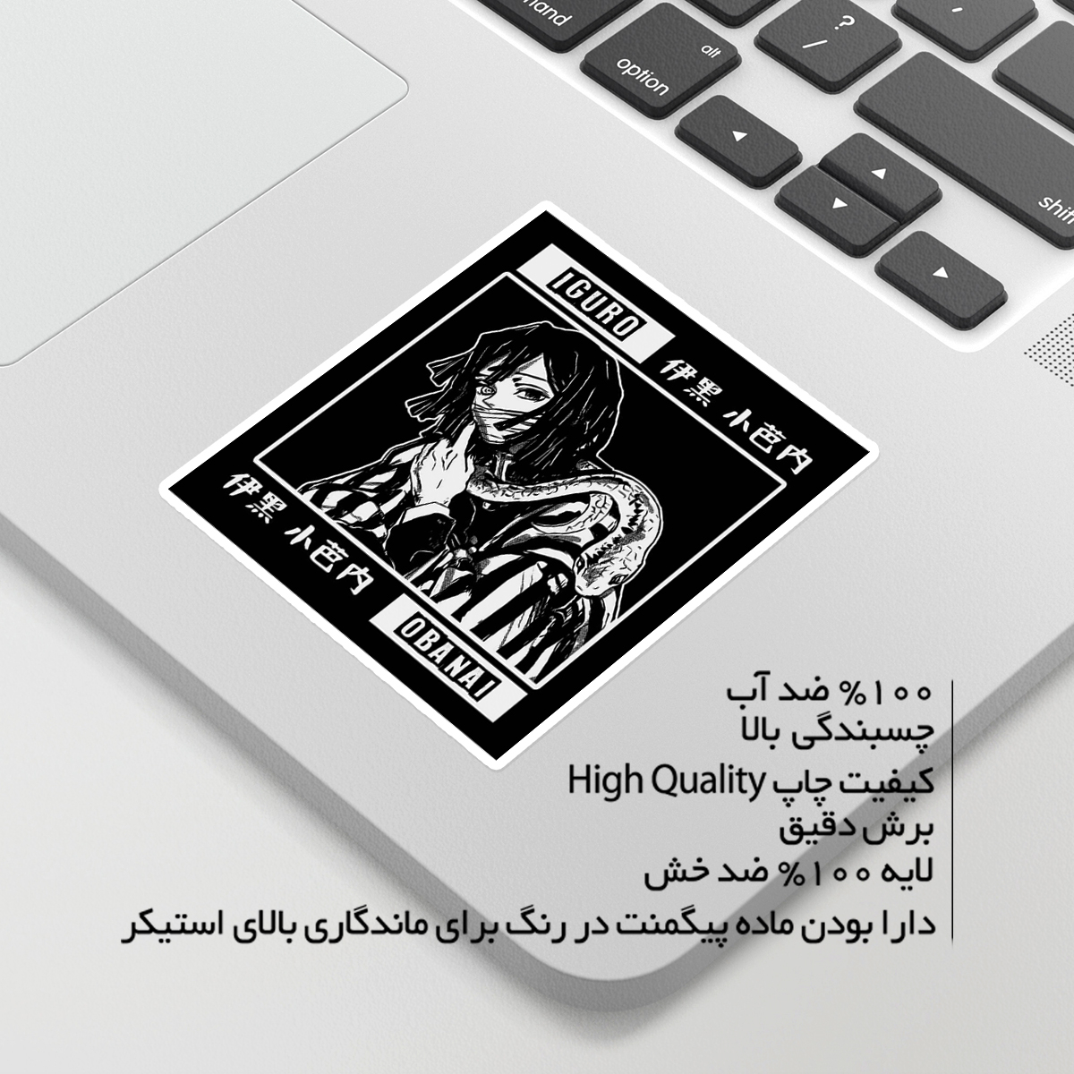 استیکر لپ تاپ ماسا دیزاین طرح ANIME مدل STKA00315