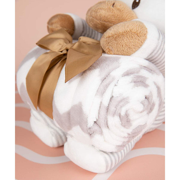 پتو نوزاد دکو مدل Duck سایز 23x18 سانتی متر به همراه عروسک