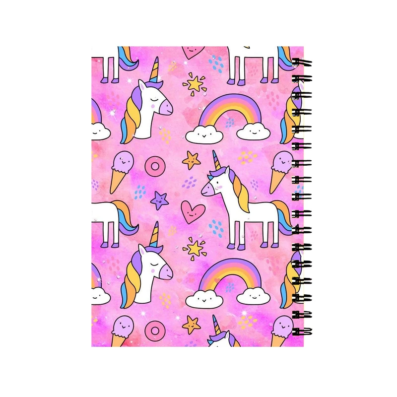 دفتر طرح یونیکورن اسب تک شاخ کد D-1030