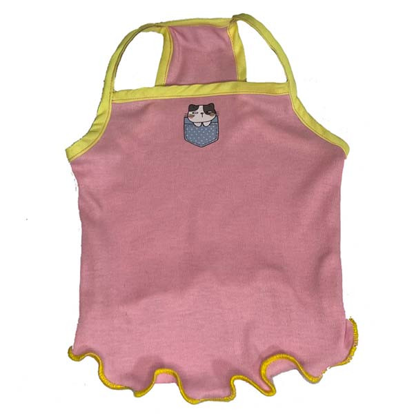 لباس سگ و گربه مدل تاپ بندي سايز M