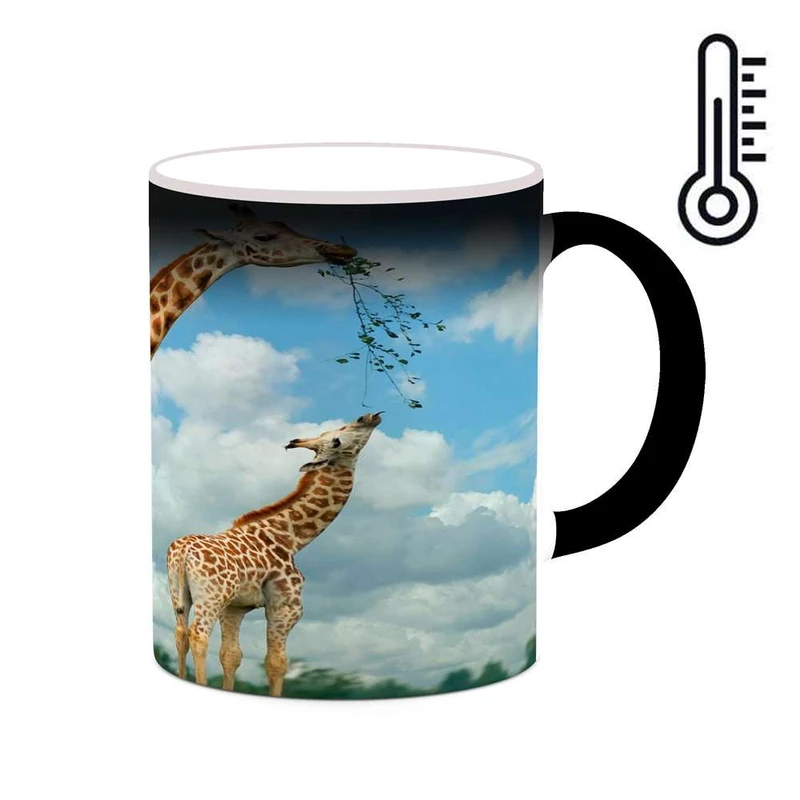 ماگ حرارتی کاکتی مدل زرافه کد mgh19216