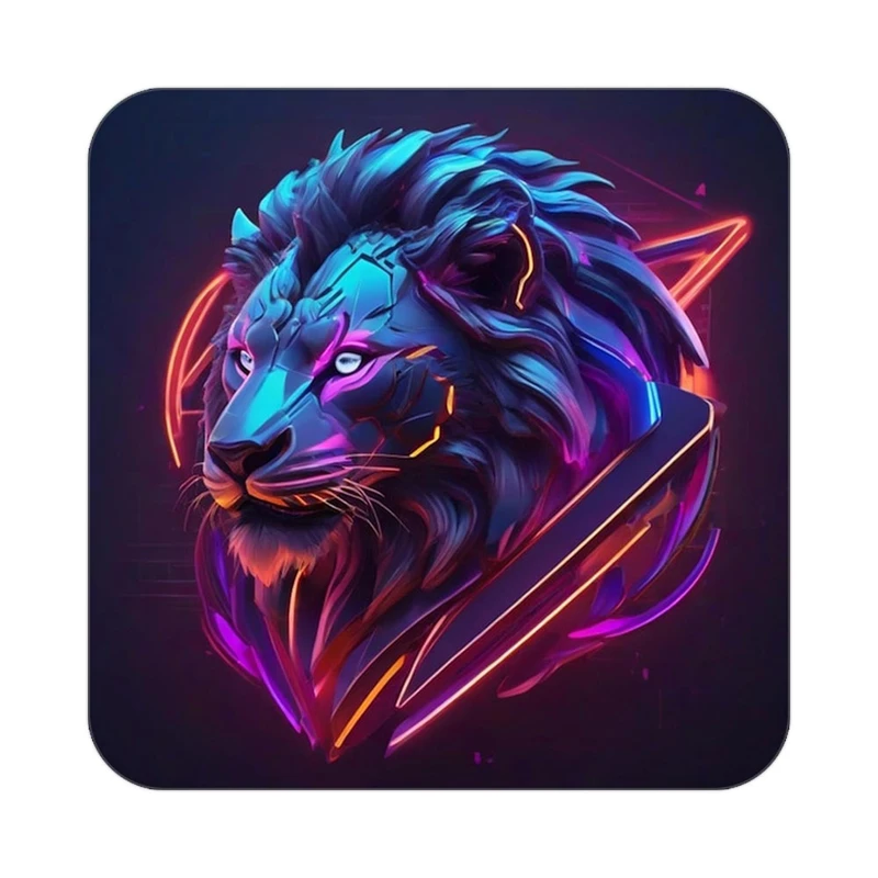 زیر لیوانی کاکتی طرح شیر مدل mp22968