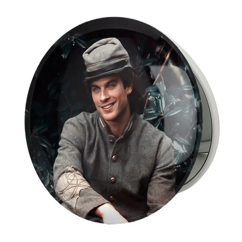 آینه جیبی خندالو طرح دیمون خاطرات یک خون آشام The Vampire Diaries مدل تاشو کد 20249 