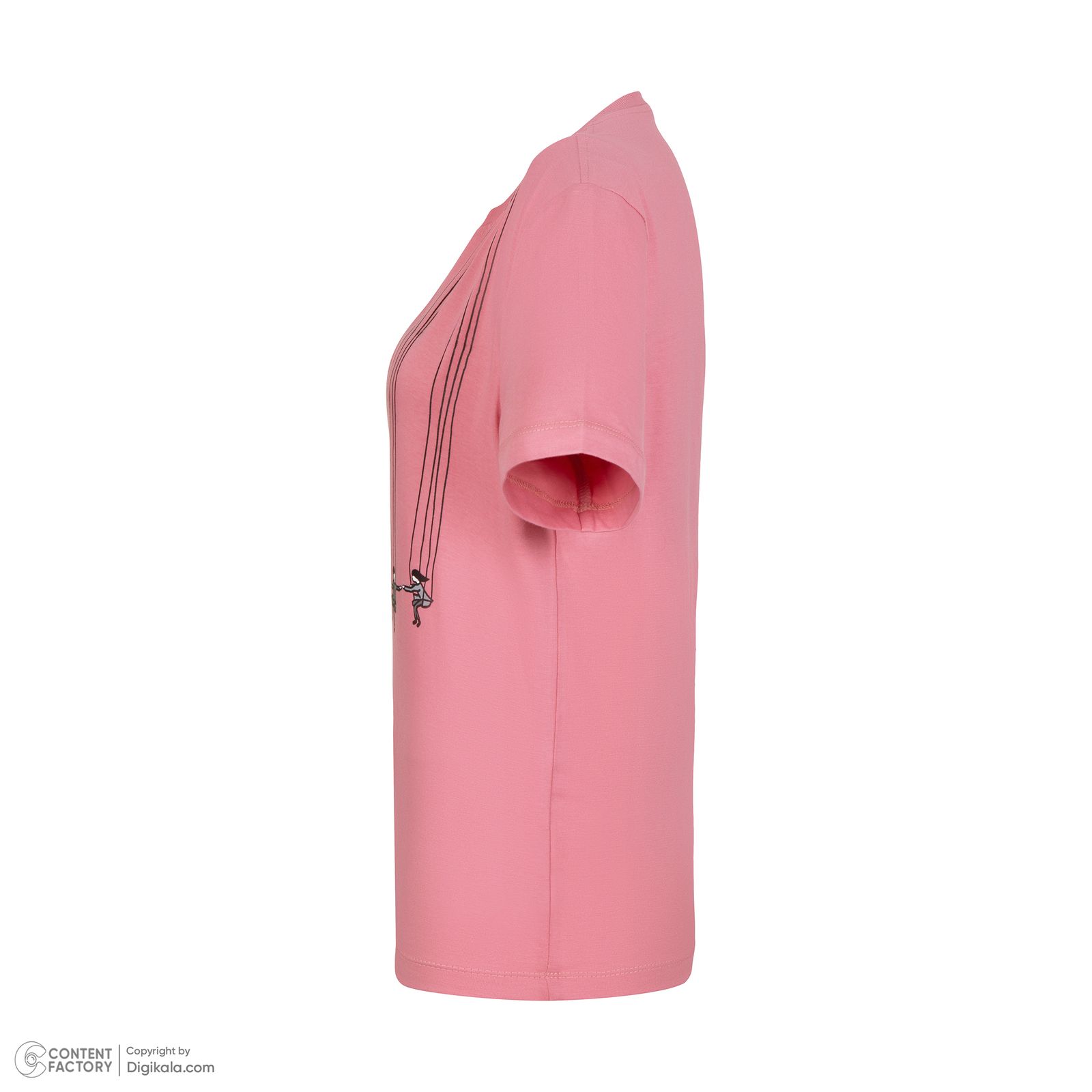 تی شرت آستین کوتاه زنانه پاتن جامه مدل نخی 131631020297176 -  - 5