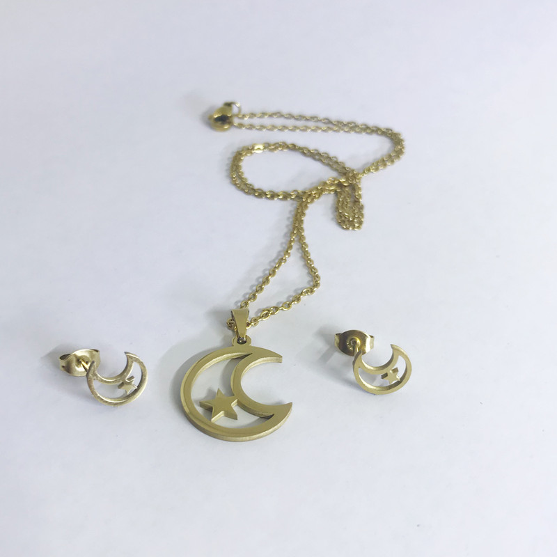 نیم ست زنانه مدل ماه و ستاره کد Set7012 نیم ست زنانه مدل ماه و ستاره کد Set7012