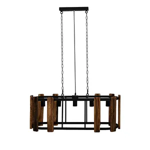 چراغ آویز مدل چوبی دیبانور کد 130E