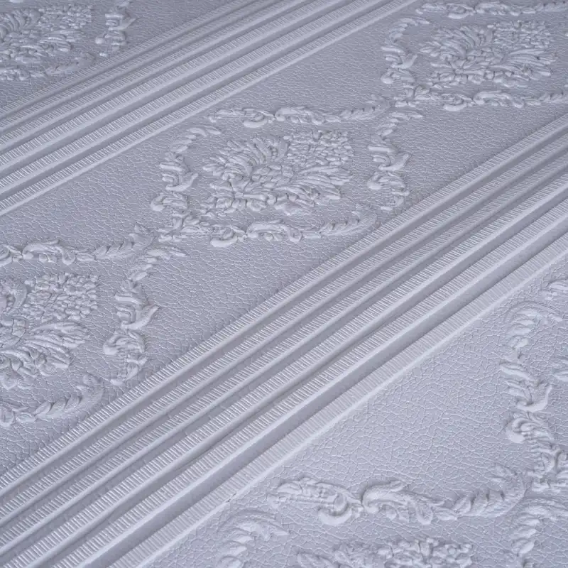 دیوارپوش مدل فومی طرح داماسک بسته 6 عددی