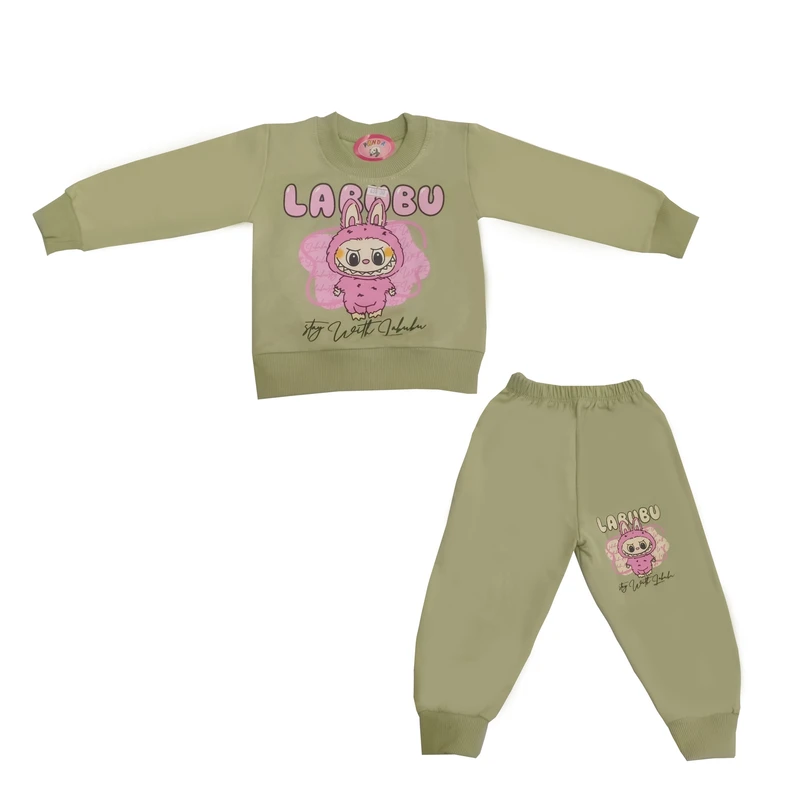 ست سویشرت و شلوار راحتی بچگانه مدل لبوبو کد 1295-3