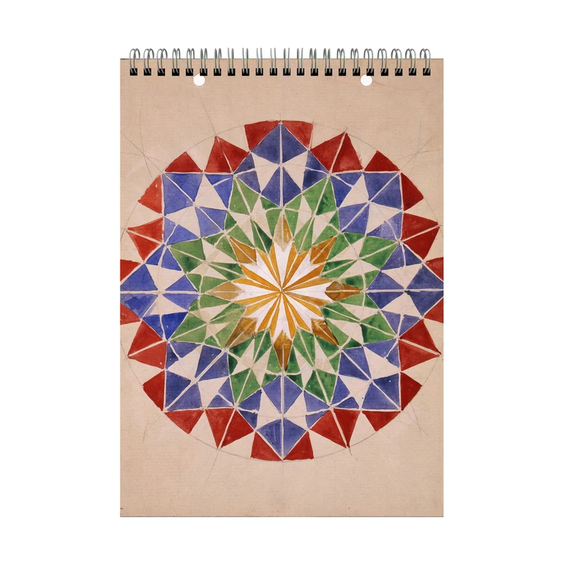 دفتر طراحی 40 برگ مدل هندسی هنری