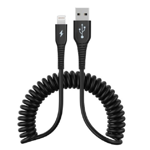 کابل usb به لایتنینگ ایتی لینک مدل فنری طول 1 متر