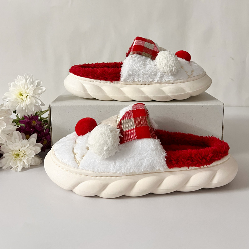 دمپایی حوله‌ای پاپا مدل بابانوئل کد 771