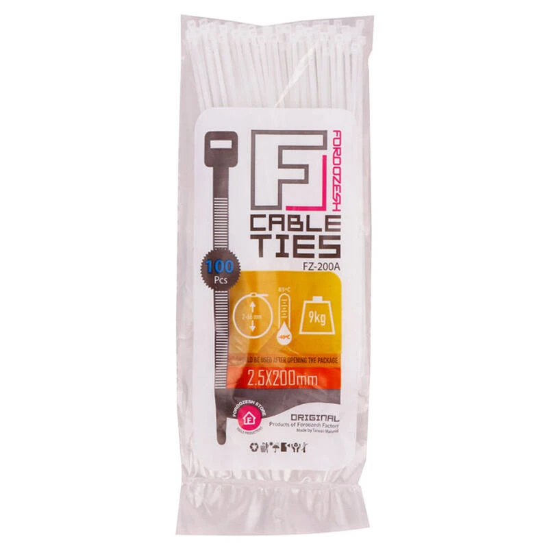 بست کمربندی فروزش مدل F20A بسته 200 عددی