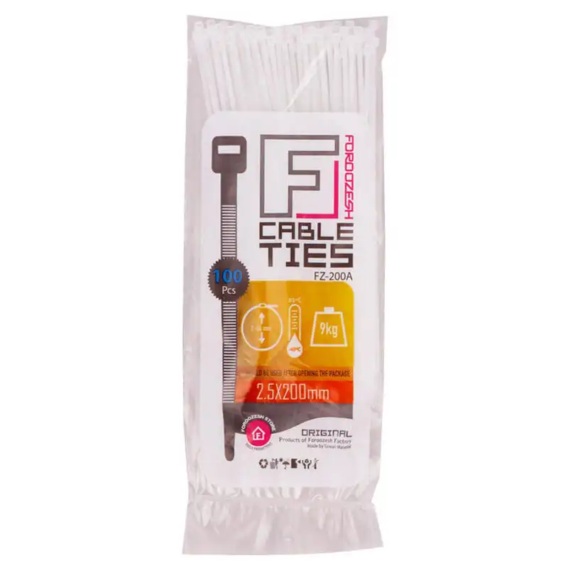 بست کمربندی فروزش مدل F20A بسته 500 عددی