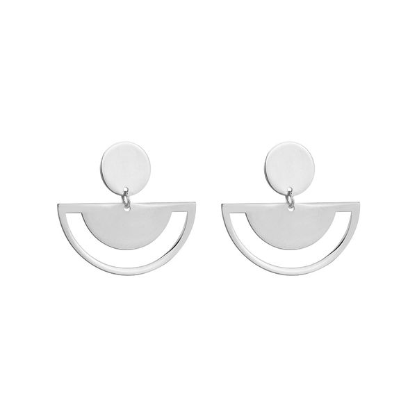 گوشواره نقره زنانه مدل هلال کد ESi-1204