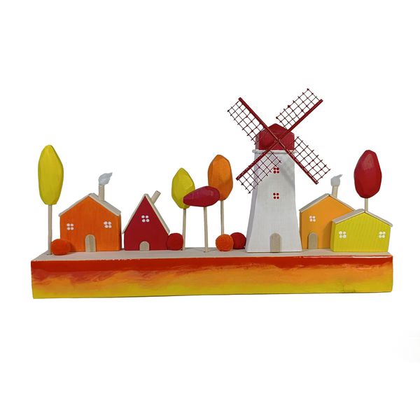 جاکلیدی دیواری چوبی مدل پاییزی کد K01