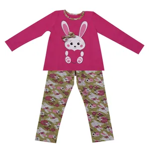 ست تی شرت آستین بلند و شلوار دخترانه مدل Rab1benisa