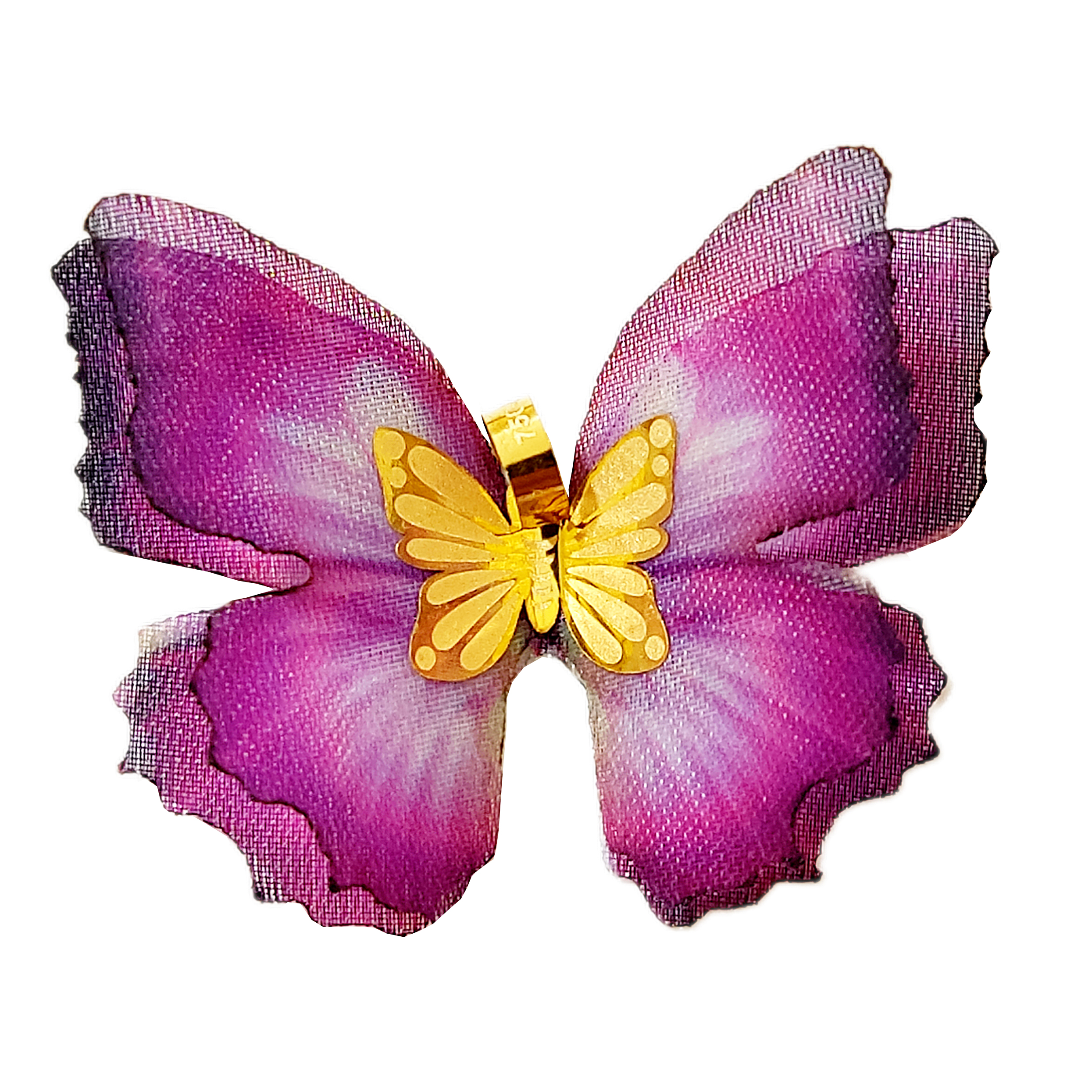 آویز گردنبند طلا 18 عیار زنانه مدل پروانه کادویی کد 86-180