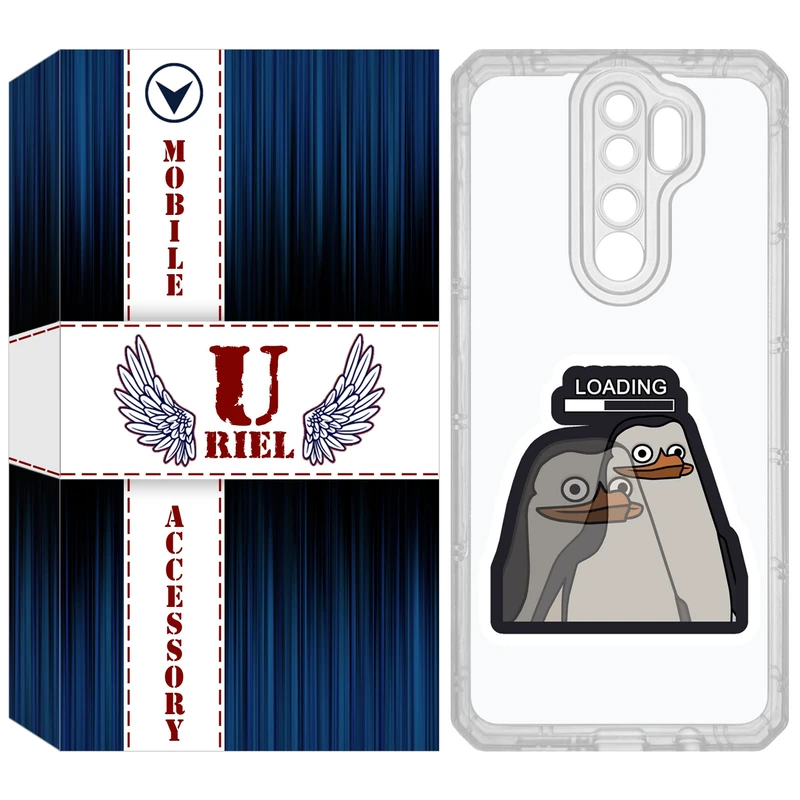 کاور یوریل مدل Clear کد 84 طرح Loading مناسب برای گوشی موبایل شیائومی Redmi Note 8 Pro