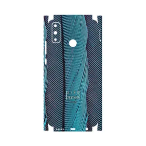 MAHOOT Turquoise feathers-FullSkin Cover Sticker for Huawei Y8s