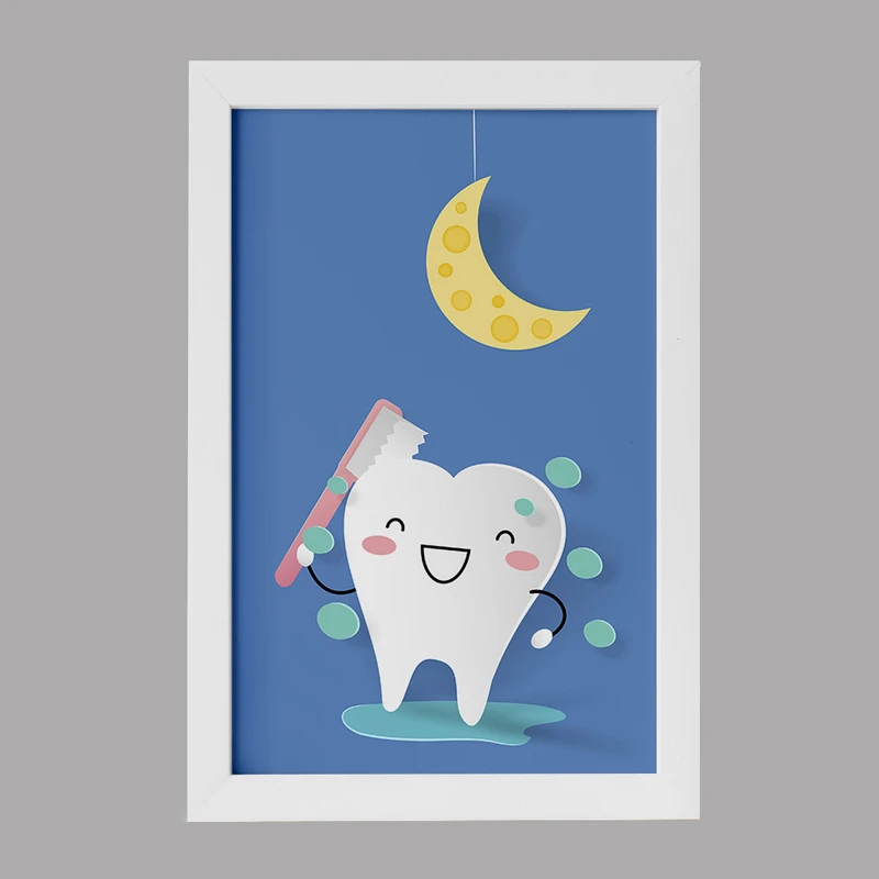 تابلو خندالو مدل دندان و دندان پزشکی کودکانه کد 36748