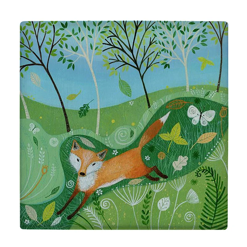  زیر لیوانی  طرح نقاشی روباه کد    6167424_5520