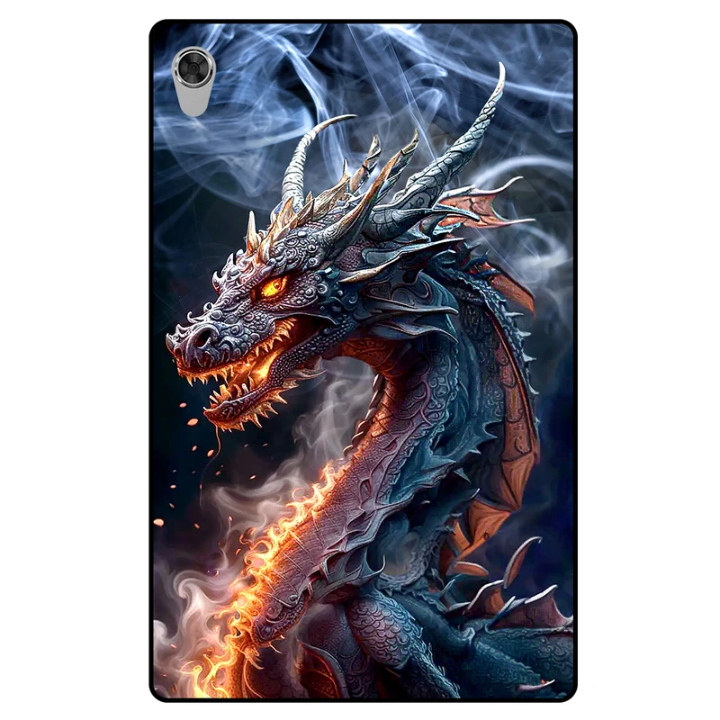 کاور مگافون طرح اژدها مدل 7453 مناسب برای  تبلت لنوو Tab M10 HD Gen 2