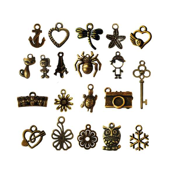 آویز دستبند کد AD 216 مجموعه 20 عددی