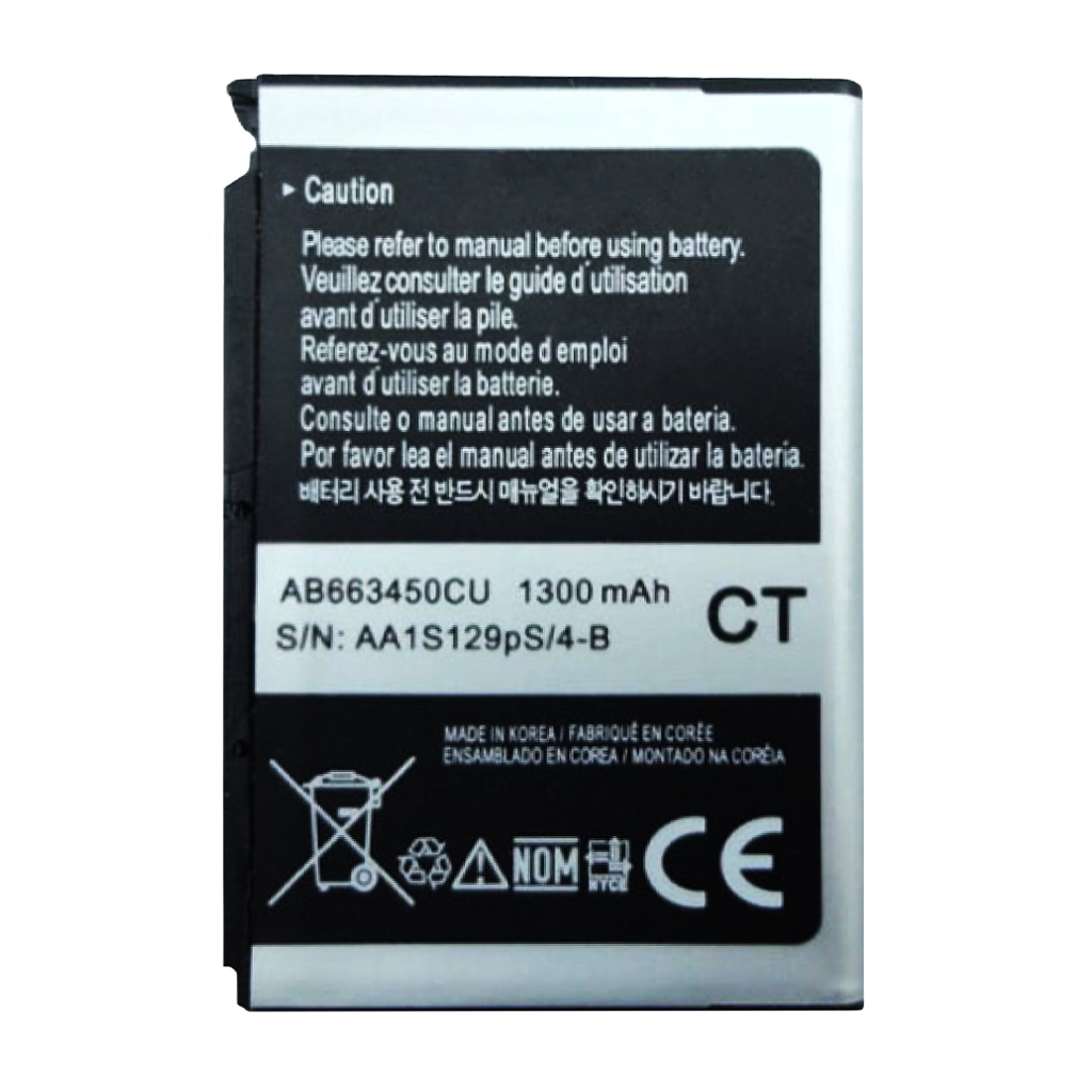 باتری موبایل مدل AB663450CU ظرفیت 1300 میلی آمپر ساعت مناسب برای گوشی موبایل سامسونگ I710