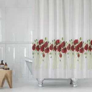 پرده حمام دلفین مدل Tor-7081 سایز 180x200سانتی متر
