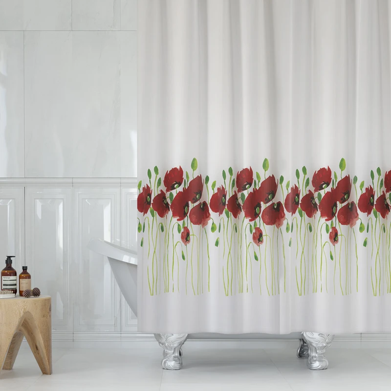 پرده حمام دلفین مدل Tor-7081 سایز 180x200سانتی متر