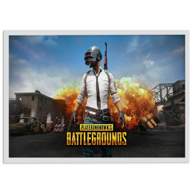 تابلو نوری بکلیت طرح بازی گیم نت Battlegrounds مدل چراغدار W-s1377