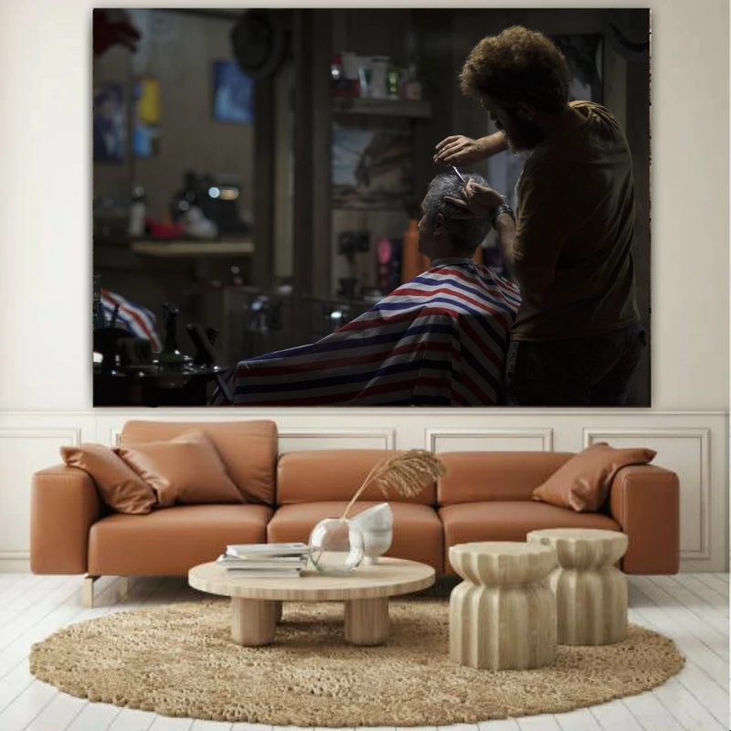 تابلو بوم طرح آرایشگاه مردانه مدل مهارت پیرایش کد BK22988