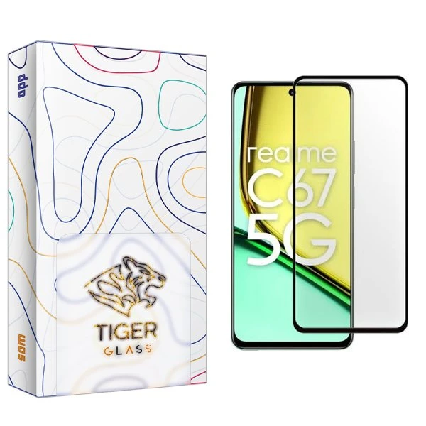 محافظ صفحه نمایش شیشه ای تایگر گلس مدل APL2 مناسب برای گوشی موبایل ریلمی C67