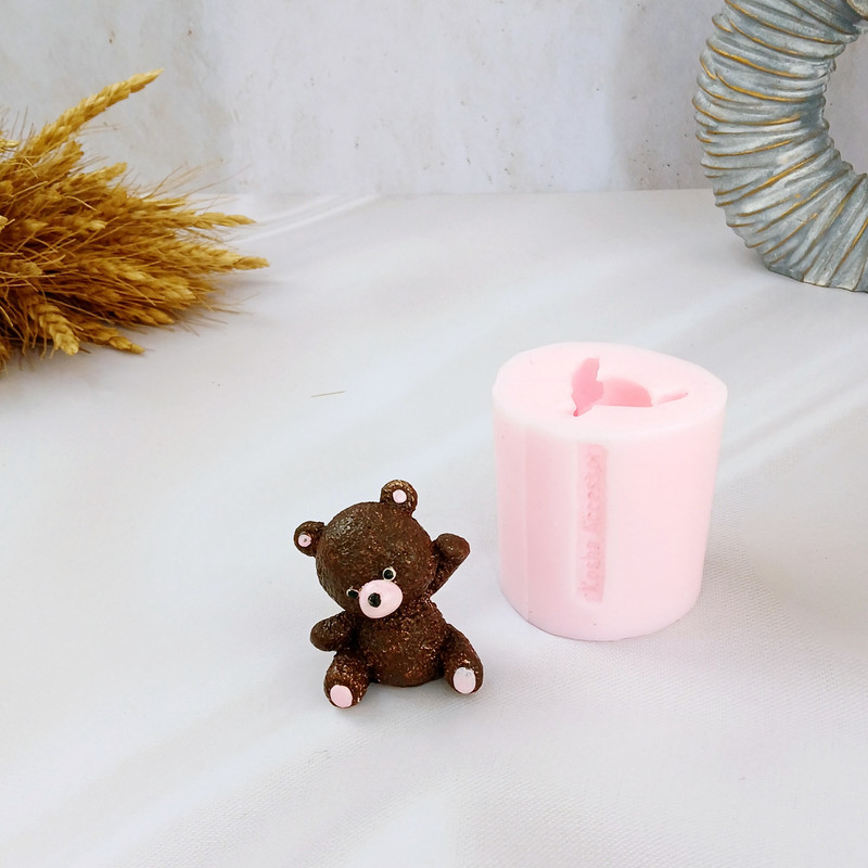 قالب شمع کوشا اکسسوری مدل خرس تدی کد 03