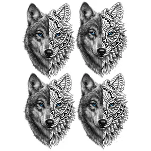 تتو موقت مدل گرگ کد 044