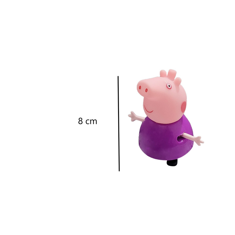 فیگور طرح پپاپیگ مدل Happy pig کد 300 مجموعه 14 عددی