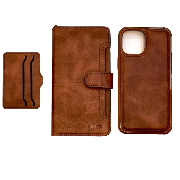 کاور کی-دوو مدل jdk مناسب برای گوشی موبایل اپل iPhone 13 promax به همراه جا کارتی و کیف