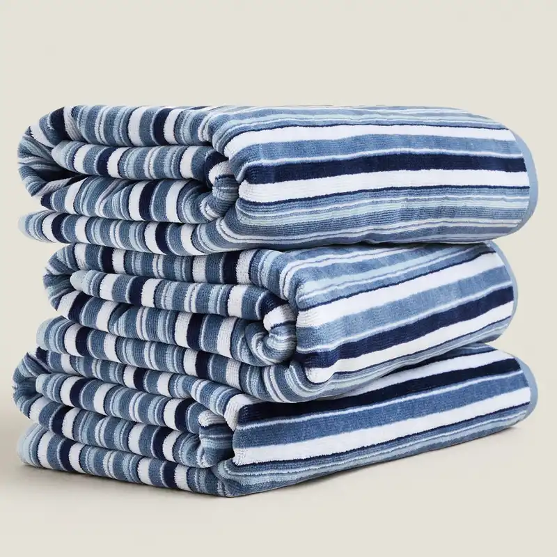 حوله دست و صورت زارا هوم مدل penicli کد 090 سایز 50x90 سانتی متر