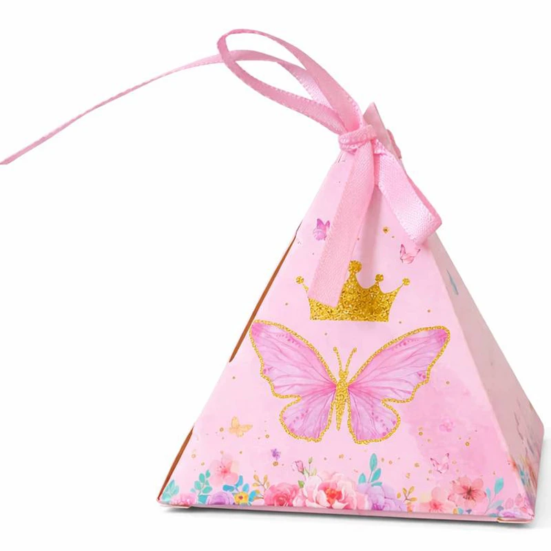 جعبه هدیه مدل فانتزی پروانه ای مجموعه 4 عددی