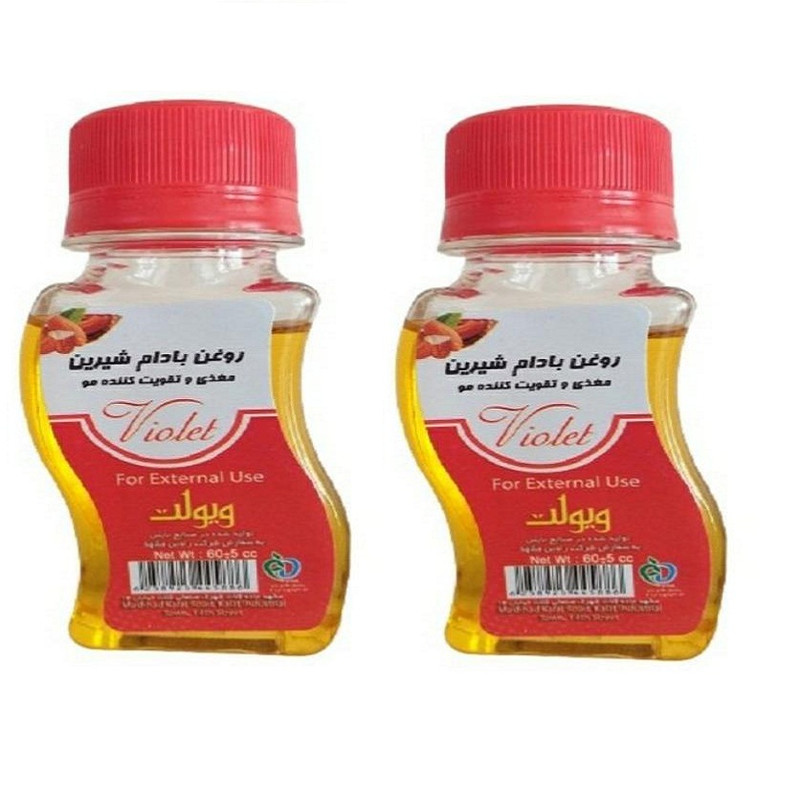 روغن بدن وییولت مدل شقایق حجم 60 میلی لیتر بسته 2 عددی